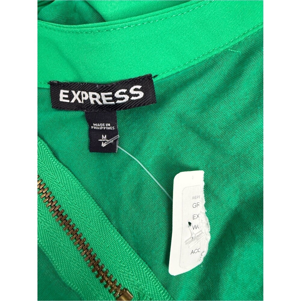 Express Green Racerback Tank with Zip Back - Picture 7 of 11